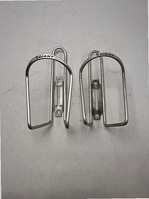 2 - Vintage Giant Bicycle Aluminum Water Bottle Cage Holders