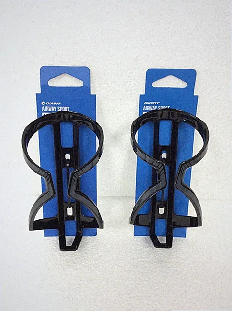 2x NEW Giant Airway Sport Bottle Cage Light Weight Black/Gray, FREE SHIPPING