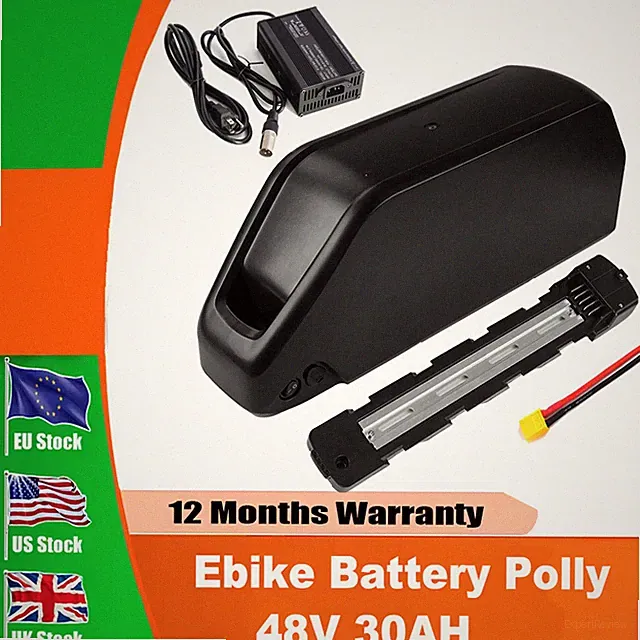 48V 30Ah Jumbo/New Hailong EBike Battery Lithium for 250w-1500W Electric Motors