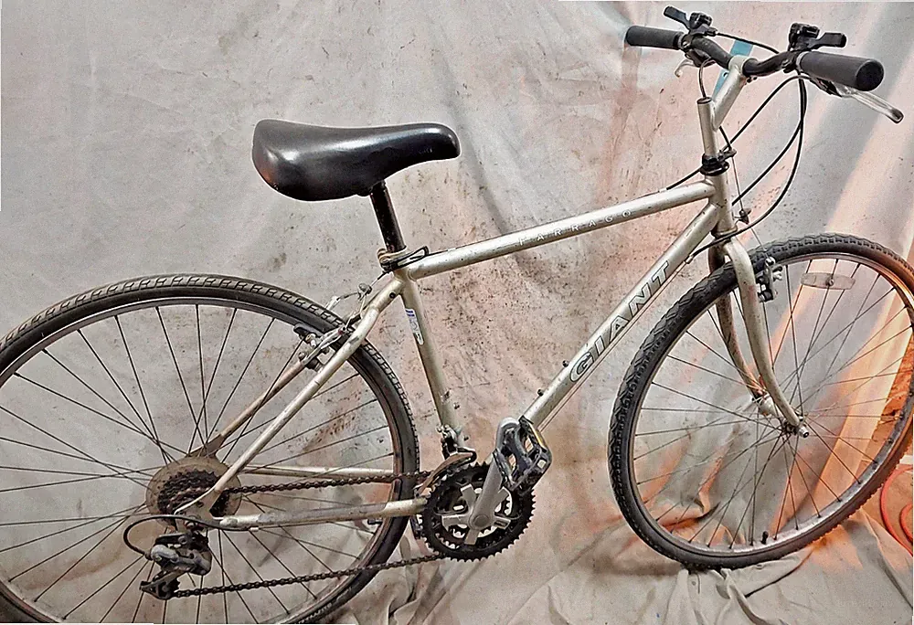 98' Giant Farrago City Hybrid Bike Medium 17" Rigid Chromoly Steel Commuter MTB~