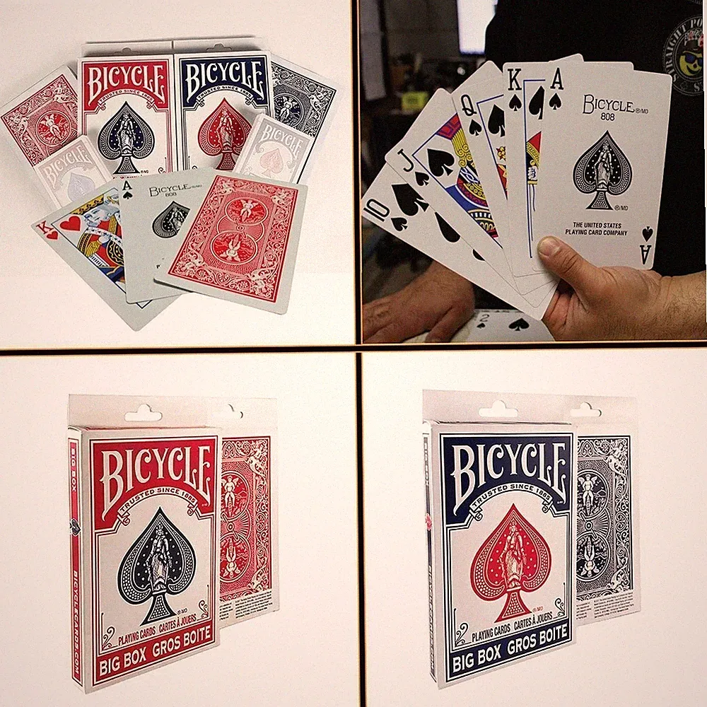 Bicycle Big Box Playing Cards, Pack of 2 Oversized Giant Jumbo Decks, Great...