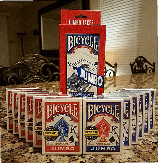 BICYCLE PLAYING CARDS 12 Decks * JUMBO Face * Red & Blue * New & Sealed