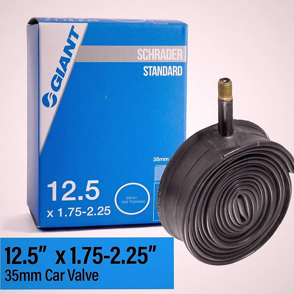 Giant 12.5" x 1.75-2.25" Schrader 35mm Car Valve Kids BMX Bicycle Inner Tube