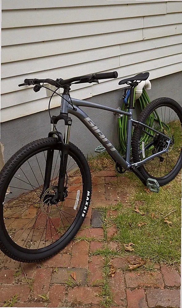 Giant 29" Mountain Bike Gray/Black Hydraulic Disc Brakes Maxxis Tires