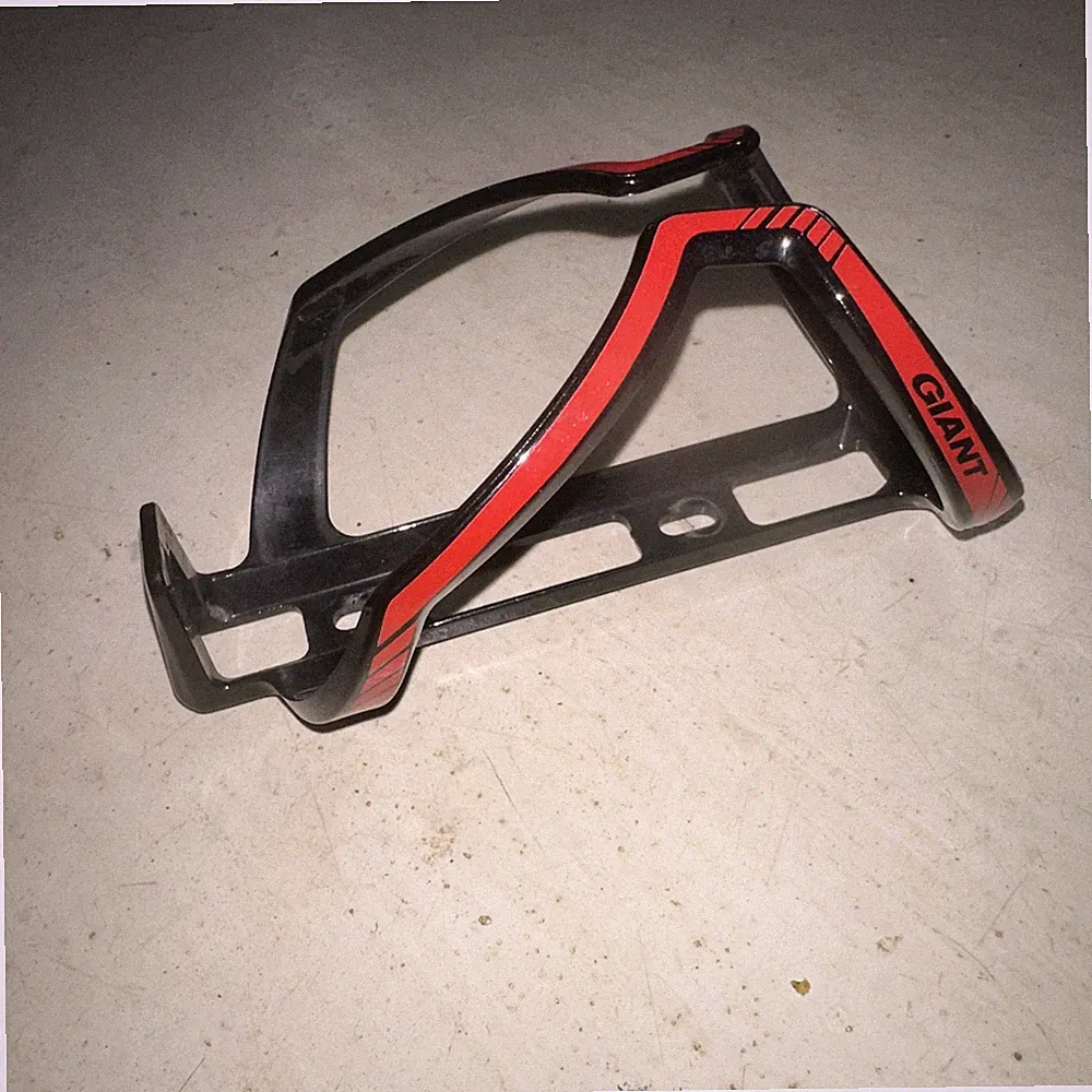 Giant Airway Water Bottle Cage Gloss Black Red Top Load Road Bicycle MTB Gravel