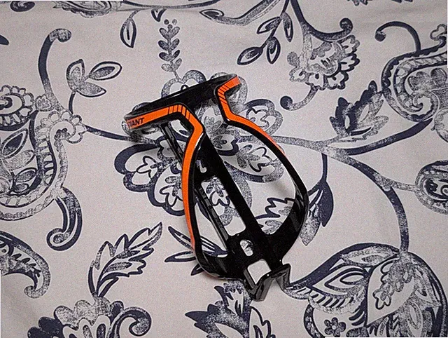 Giant Airway Water Bottle Cages Gloss Black And Orange Cycling Road MTB