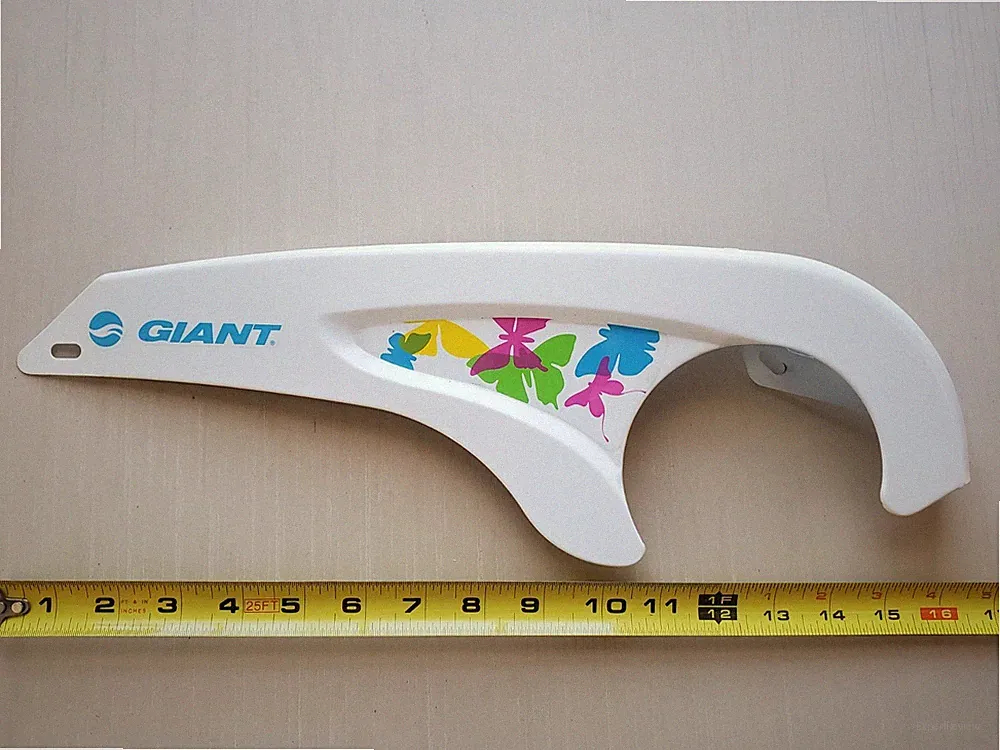 Giant Bicycle Chain Guard Kids Bike Replacement White Butterfly Graphic
