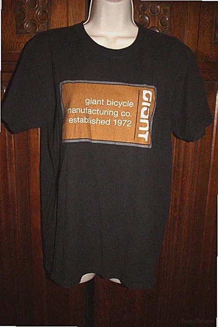 Giant Bicycle Co. t shirt top M black gold cotton allstyle brand
