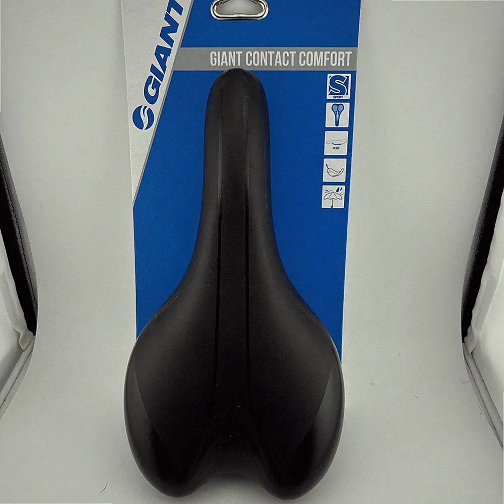 Giant Bicycle Saddle Bike Seat Connect Upright Comfort Cutout Unisex Black