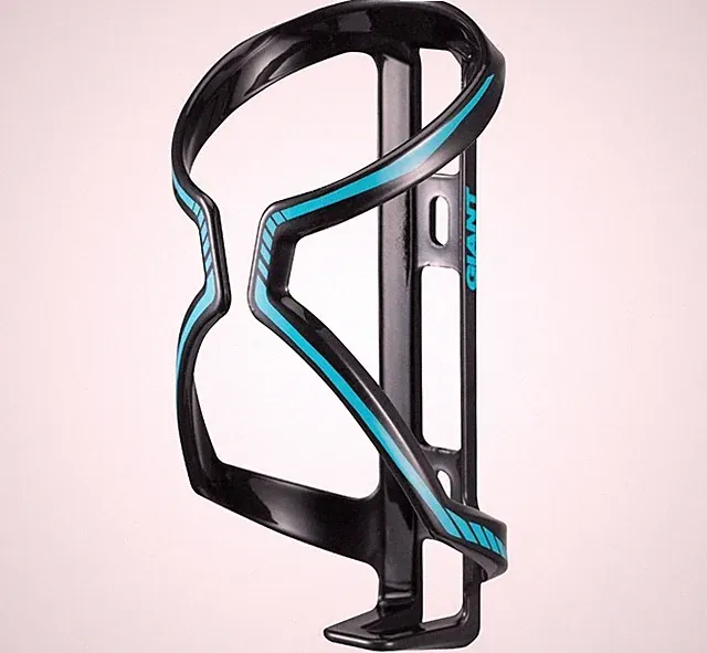 Giant Bicycles Airway Composite Bicycle Water Bottle Cage / Black/Teal / 31g