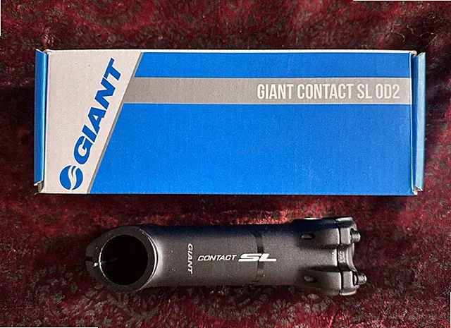 Giant Contact SL OD2 Threadless Stem | 31.8 | 120mm | 8° | Black | w/Shim