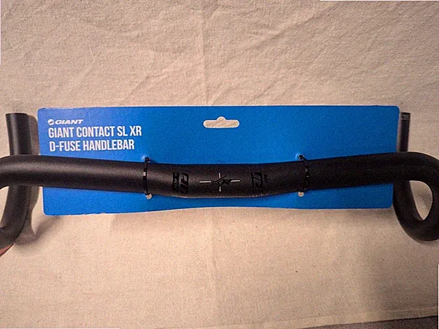 GIANT CONTACT SL XR D-FUSE ROAD HANDLEBAR (BLACK) (31.8MM) (44CM) (7° FLARE)