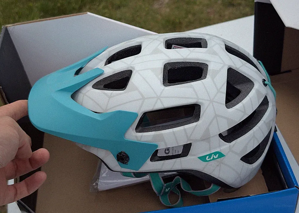 Giant LIV Bicycle Helmet MEDIUM 55-59cm White / Teal