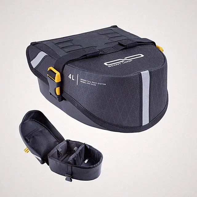 Giant Loop Klamath Tail Rack Pack, 4-Liter Soft Luggage Motorcycle Bag, Secur...