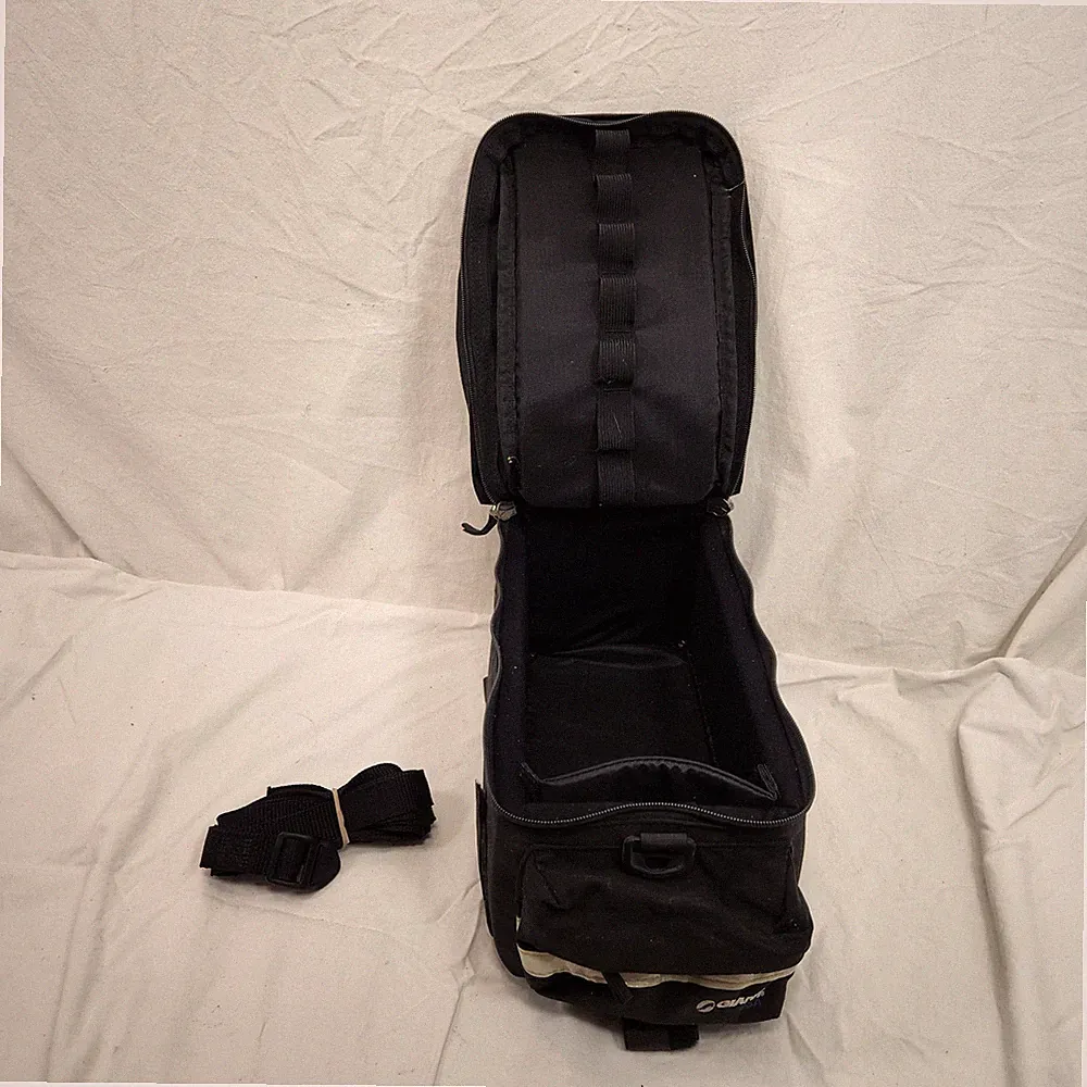 Giant USA Bike Trunk Bike Bag Rear Rack Luggage Carrier Bag Black Carrying Strap