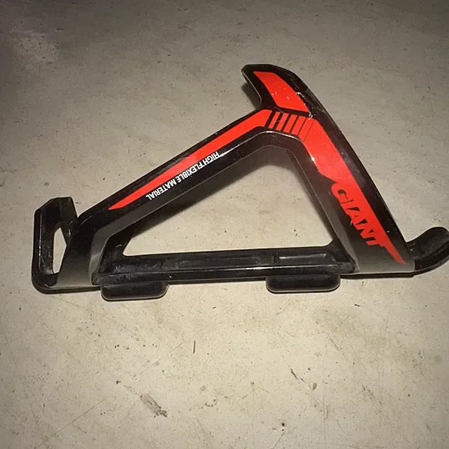 Giant Water Bottle Cage Gloss Black And Red Cycling Road MTB Gravel Open Holder