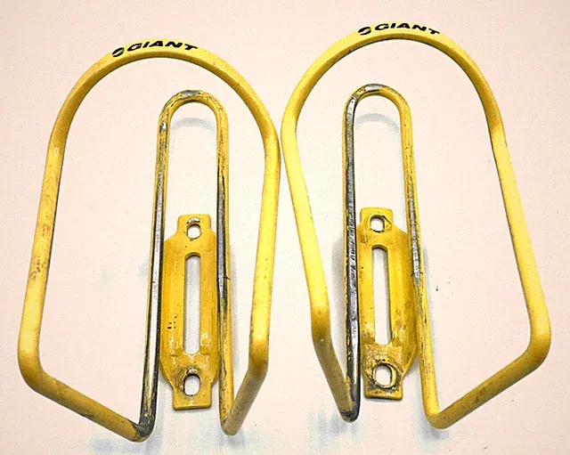 Giant Water Bottle Cages Yellow Alloy (2 Cages) Road Bike / MTB