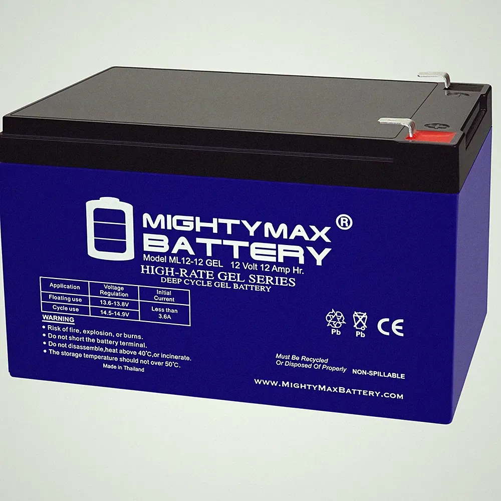 Mighty Max 12V 12AH GEL F2 Battery Replaces Giant LaFree Sport Electric Bicycle