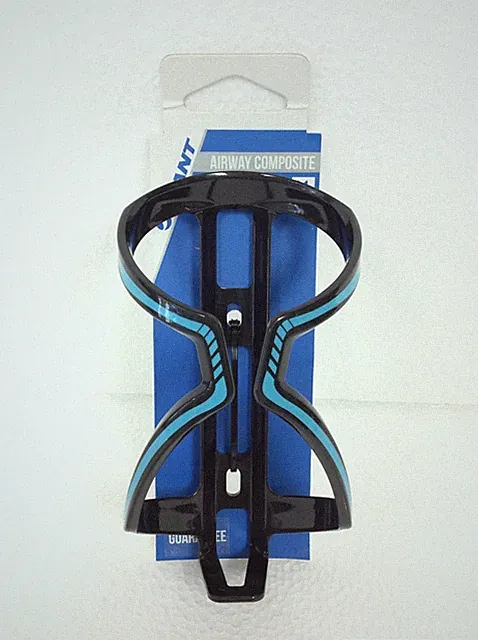 NEW Giant Airway Composite Bicycle Water Bottle Cage 31G Black/Blue 490000103
