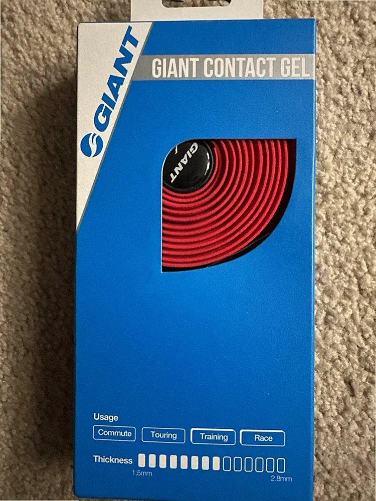 NEW Giant BICYCLE Contact Gel Bike HANDLEBAR TAPE RED RTL $25