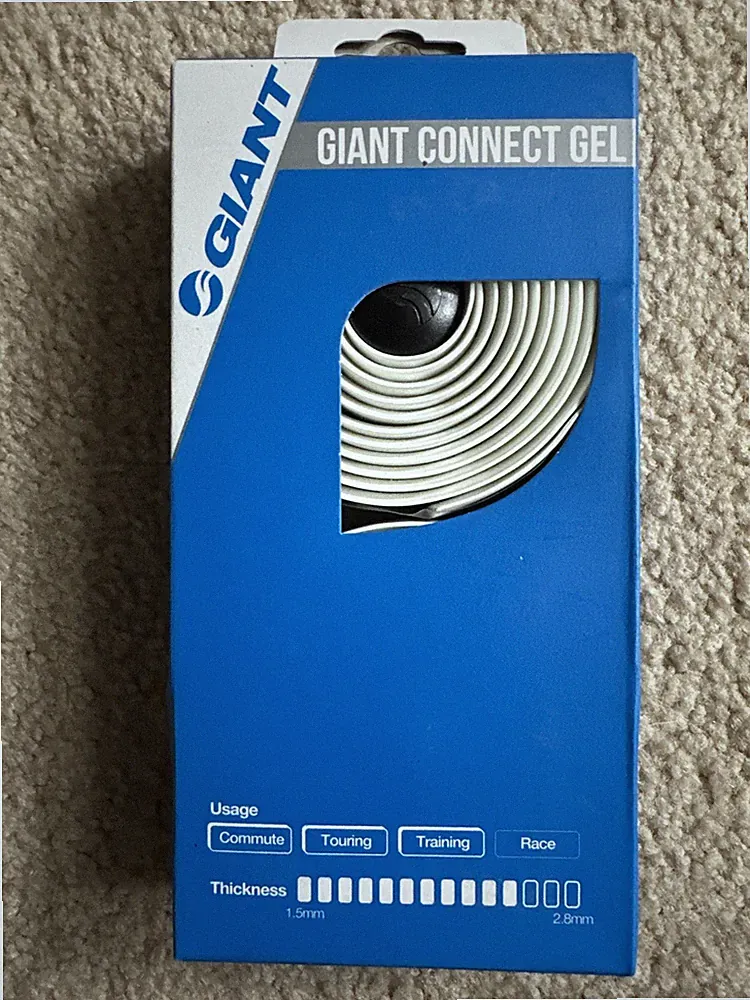 NEW Giant BICYCLE Contact Gel Bike HANDLEBAR TAPE White RTL $19