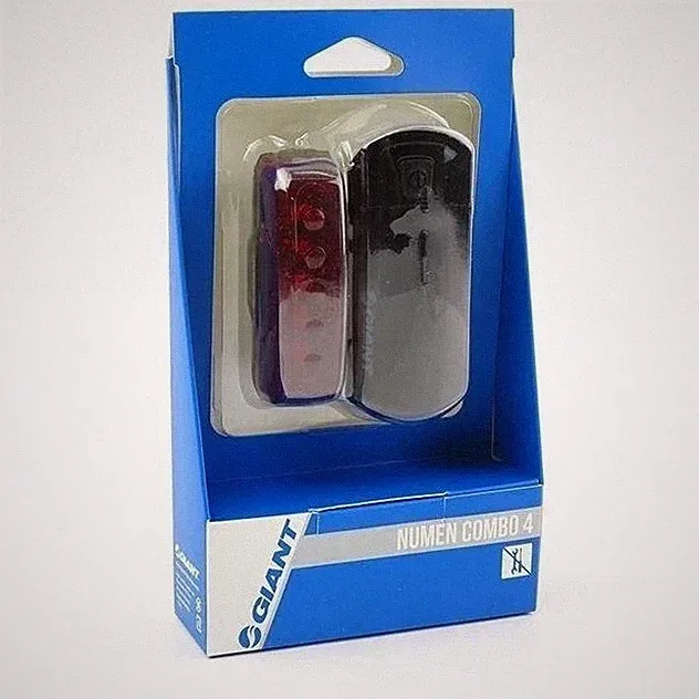 NEW GIANT Numen COMBO 4 Bicycle Cycling Front Head Light & Rear Tail Light Set