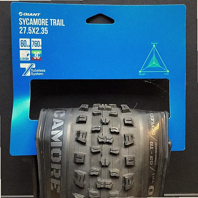 New Giant Sycamore Trail 27.5 x 2.35 Tubeless Bike Tire 60Tpi Off Road MTB NIP