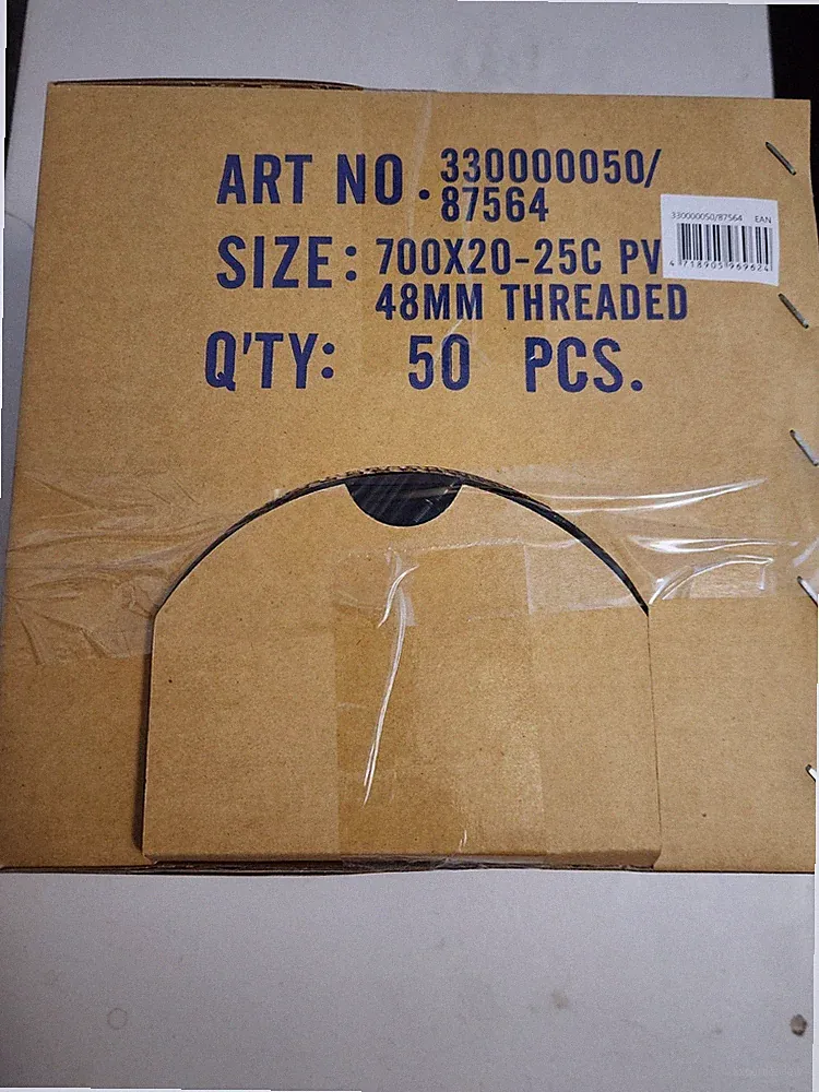 NEW QUALITY Giant Brand Bulk Box of 50 Bicycle Tubes: 700x25 - 48mm PRESTA stem