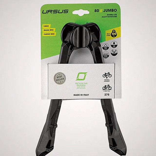 Ursus Jumbo 80 Double Leg Stand 300 mm with Plate and Screw Black Black One Size