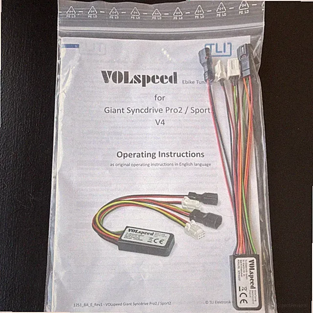 VOLspeed Ebike Tuning Kit Black for Giant Syncdrive Pro2/Sport V4 MPN 1251